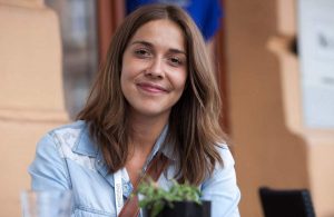Magdelena, a venture capitalist, during the Bitspiration conference.