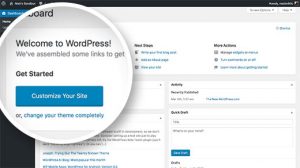 WordPress dashboad